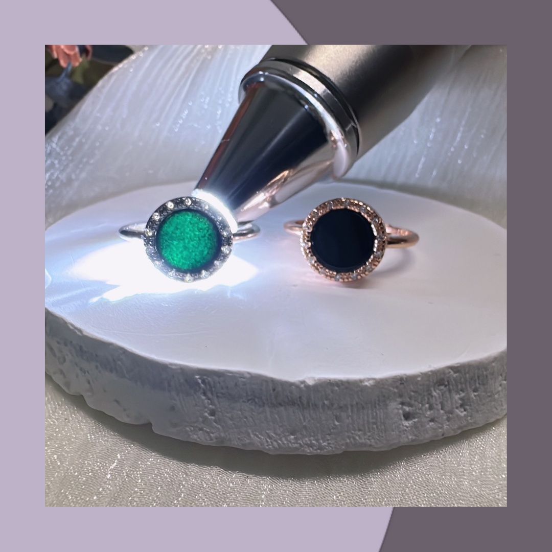 墨翠簡鑲925戒指 · 天然緬甸翡翠| M06811