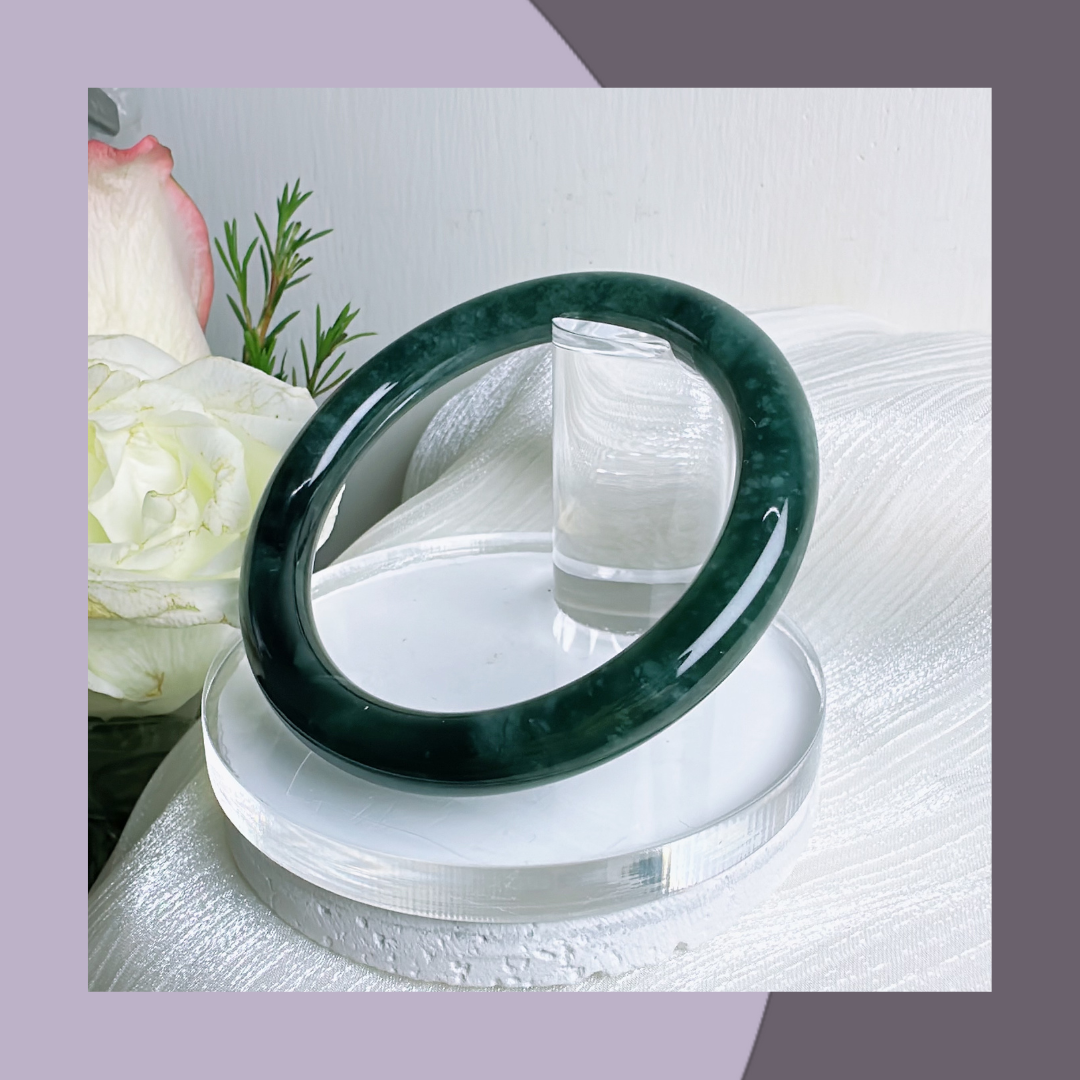 綠翡翠手鐲 · 天然翡翠A玉｜ M02511