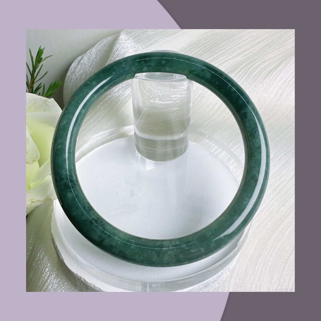 綠翡翠手鐲 · 天然翡翠A玉｜ M02511