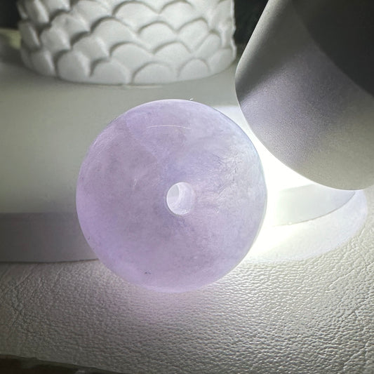 Intense Purple Jade Button · Natural Burmese Jade | M08001